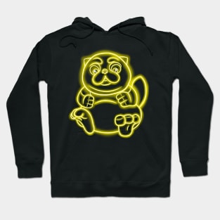 Neon Cute Fat Cat Hoodie